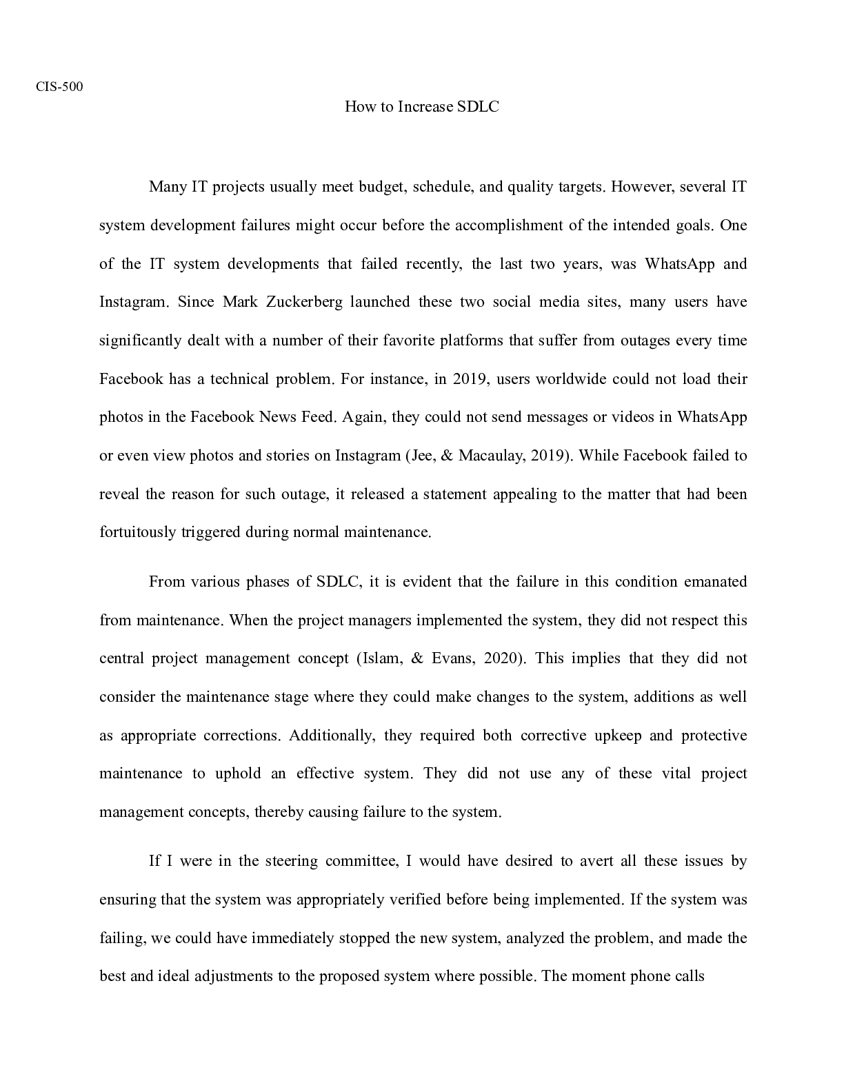 Preview image of cis 500 week 9 discussion.docx(1) document